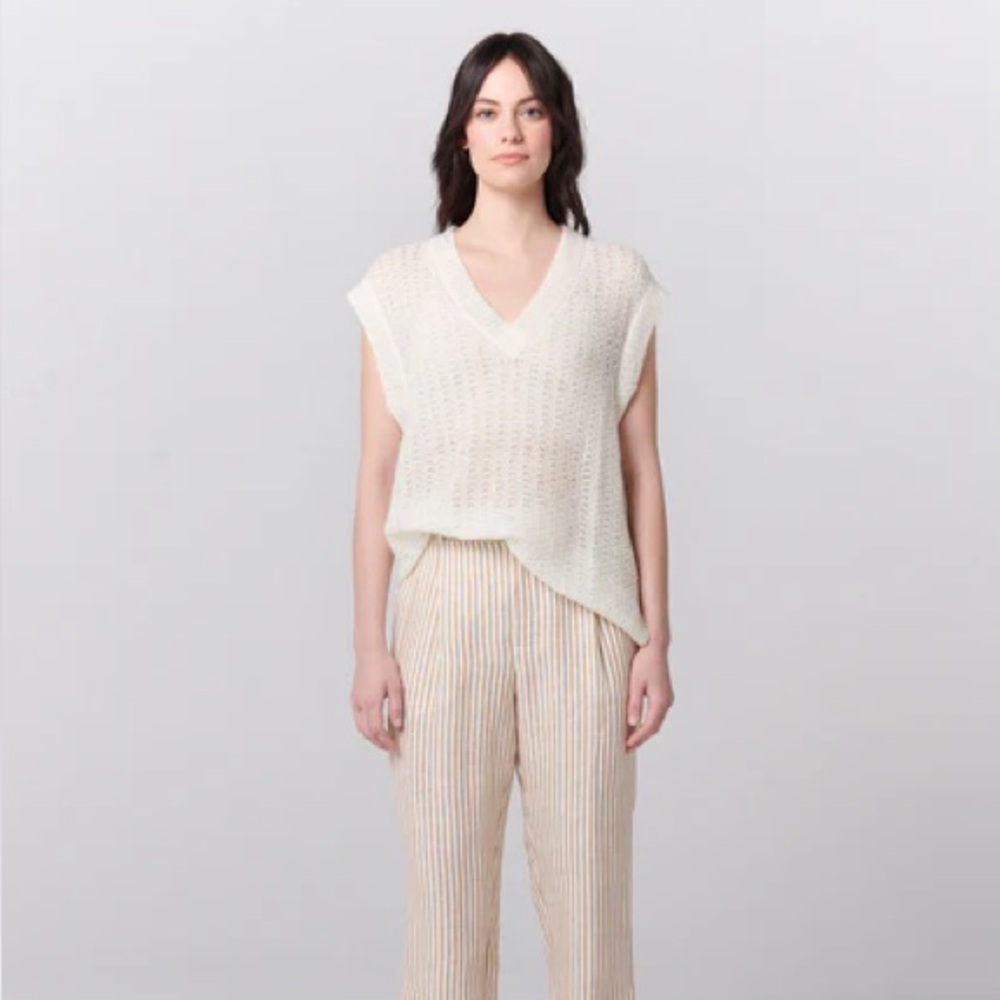 Ellie Mae Kyle Vest in Cream